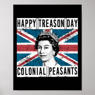 Póster Día De La Traición Británica 4 De Julio