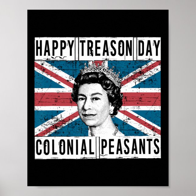 Póster Día De La Traición Británica 4 De Julio (Frente)