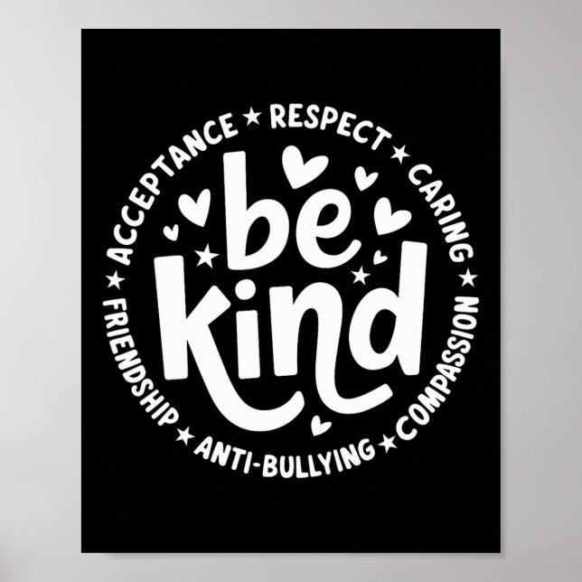 Póster Día de la Unidad No Naranja de bullying profesor c (Frente)