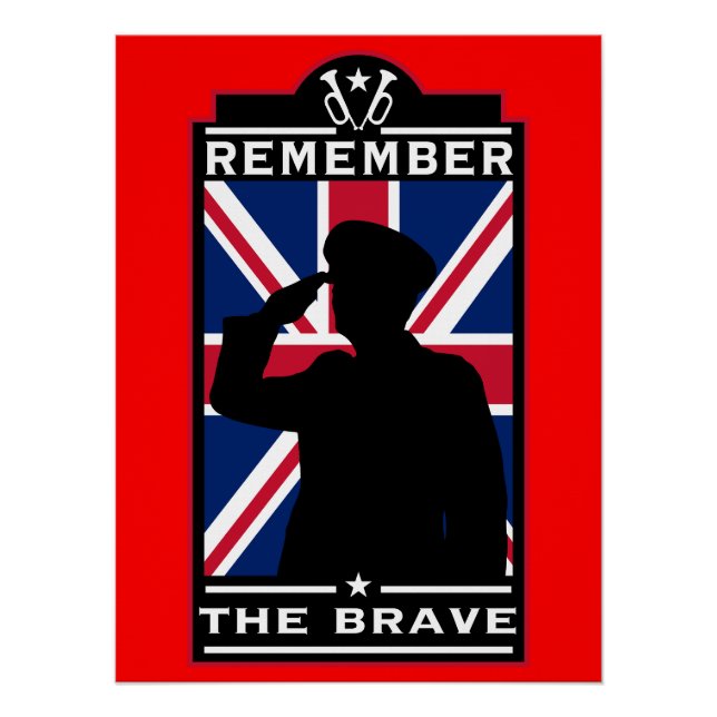 Póster Día de las Fuerzas Armadas Británicas (Anverso)