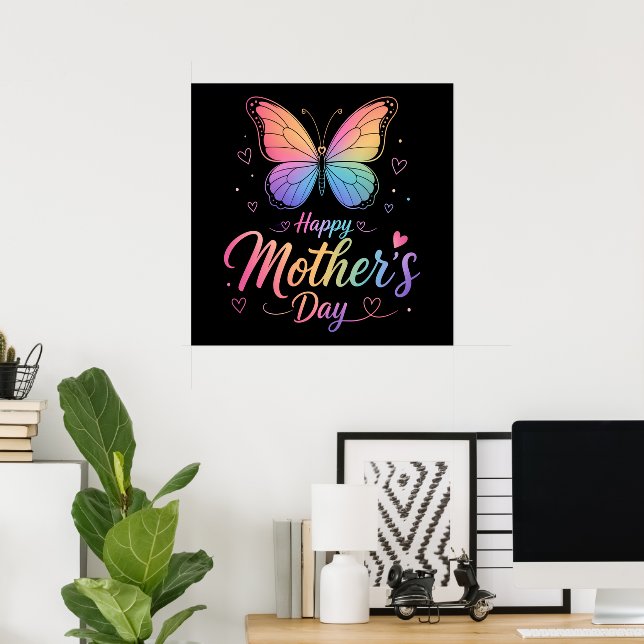 Póster Día de las Madres (Oficina en casa)