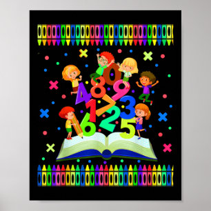 Póster Día de las Matemáticas Escolares, Horarios, Matemá