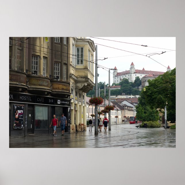 Póster Día De Lluvias En El Casco Antiguo (Frente)