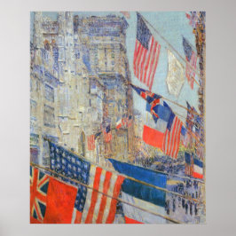 Póster Día de los Aliados, mayo de 1917 por Childe Hassam