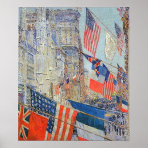Póster Día de los Aliados, mayo de 1917 por Childe Hassam