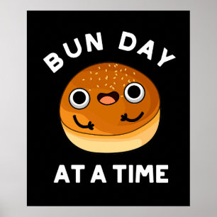 Póster Día De Los Bun A La Vez Divertido Alimentos Pun Os