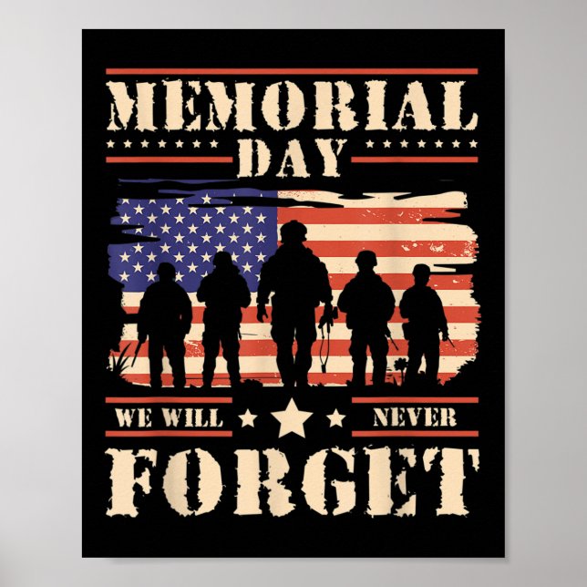 Póster Día de los Caídos que Nunca Olvidaremos _1 (Frente)