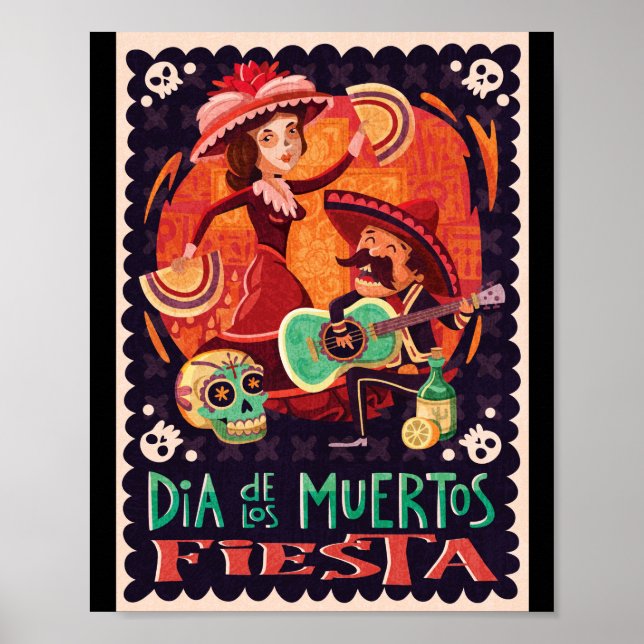 Póster Día de los muertos (Frente)