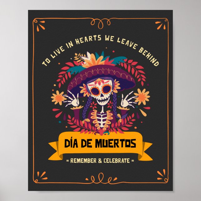 Póster Dia De Los Muertos (Frente)