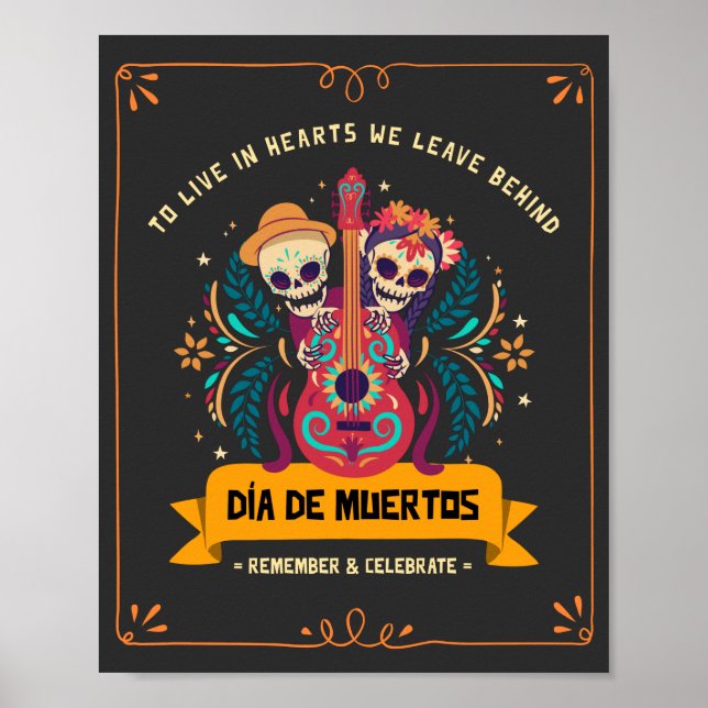 Póster Dia De Los Muertos (Frente)