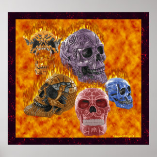 Póster Dia de los muertos