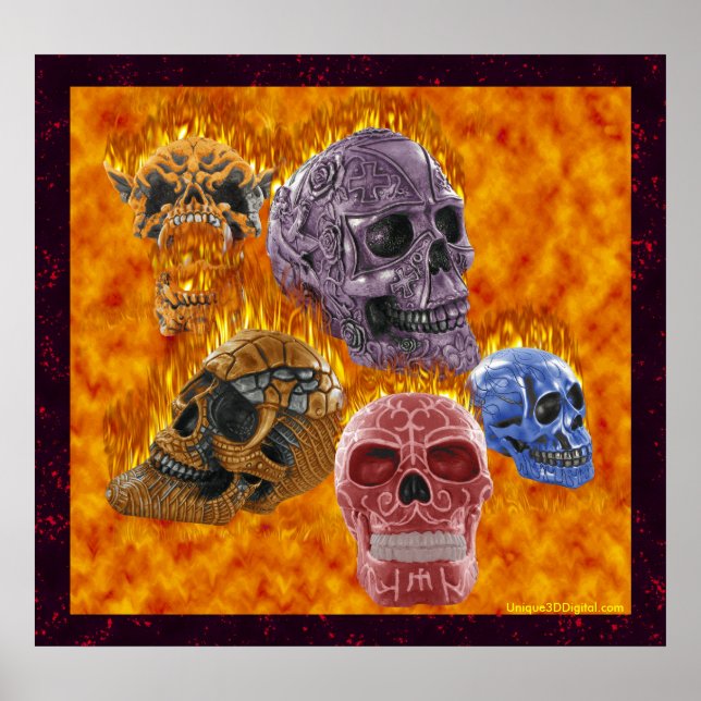 Póster Dia de los muertos (Frente)