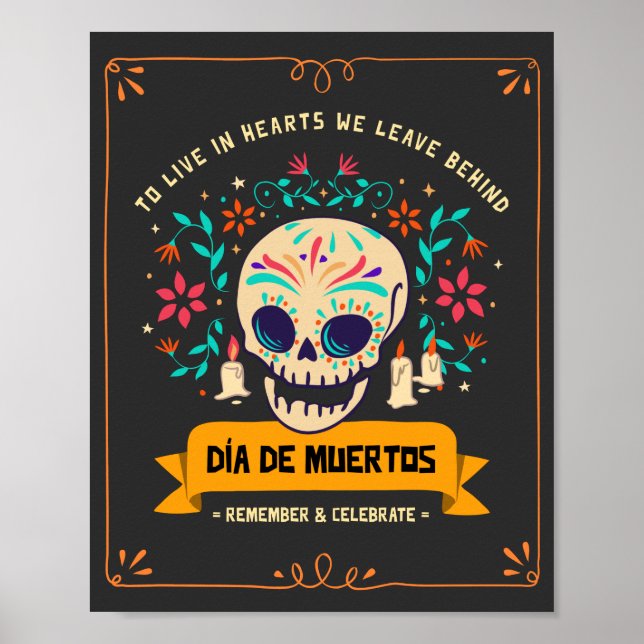 Póster Dia De Los Muertos (Frente)