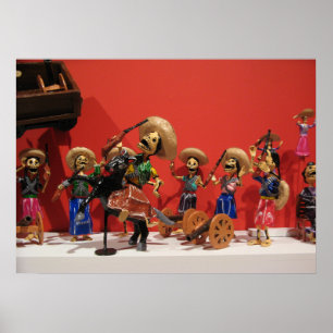 Póster Dia de los Muertos Bandoleros