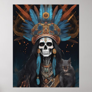 Póster Día de los Muertos - Belleza del Día de los Muerto