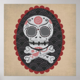 Póster Día de los Muertos Calaveras