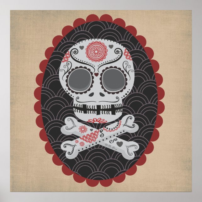 Póster Día de los Muertos Calaveras (Frente)