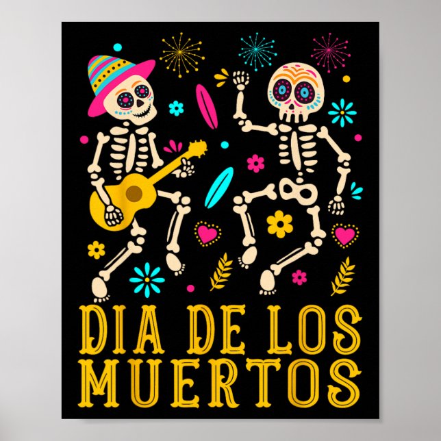 Póster Día De Los Muertos Día De La Vestimenta Del Espele (Frente)