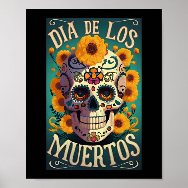 Póster Día de los Muertos (Día de los Muertos) (Frente)