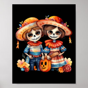 Póster Dia De Los Muertos La Catrina