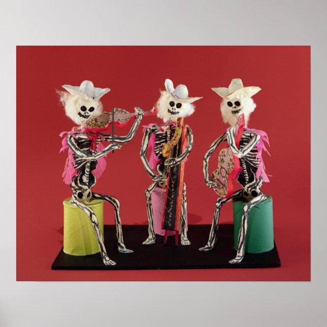 Póster Día de los Muertos: Mariachi, de Oaxaca (Frente)