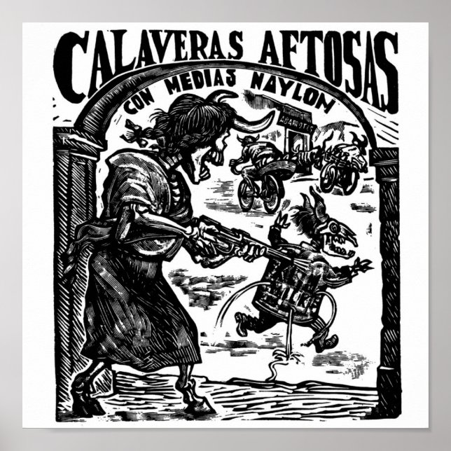 Póster Día de los Muertos, México. Alrededor de 1947. (Frente)