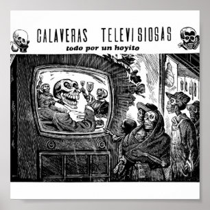 Póster Día de los muertos, México. Circa 1949