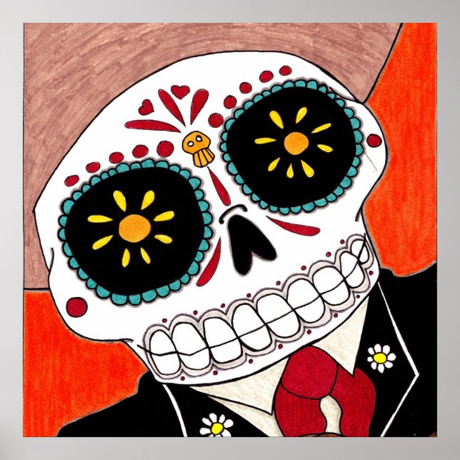 Póster Día de los Muertos Poster Mariachi (Frente)