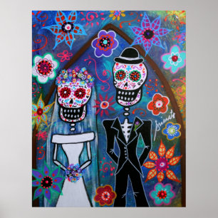PÓSTER DIA DE LOS MUERTOS WEDDING