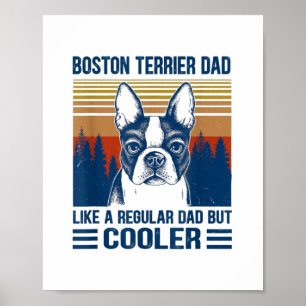 Póster Día de los Padres de Boston Terrier Dad