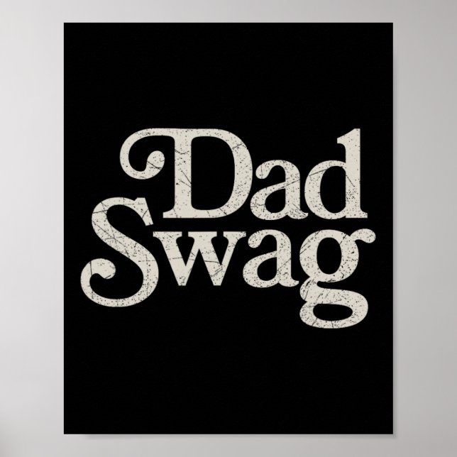 Póster Día de los Padres de Dad Swag Retro (Frente)