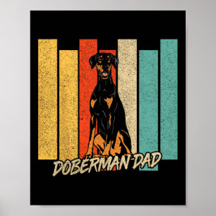 Póster Día de los Padres Dueños de Perros de Perro Doberm