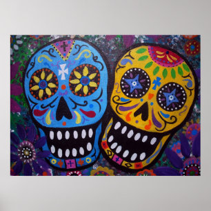 Póster día de los pares muertos