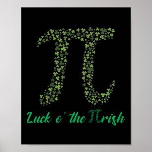 Póster Día De Los Patrocinadores Gracioso Pi Luck O' Los