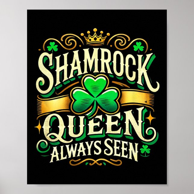 Póster Día de los Patrocinadores Mujeres Shamrock Queen S (Frente)