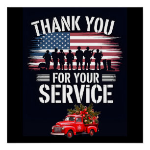 Póster Día de los Veteranos 2025: Gracias por su Servicio