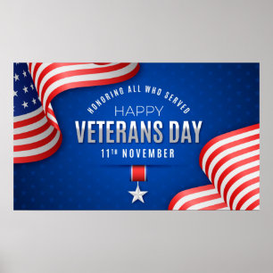 Póster Día de los Veteranos - Celebra a los que sirvieron