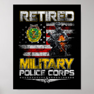 Póster Día de los Veteranos de Piojos Militares Retirados