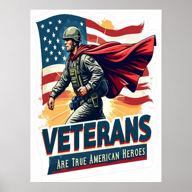 Póster Día de los Veteranos, Día de los Veteranos 2025, D (Frente)