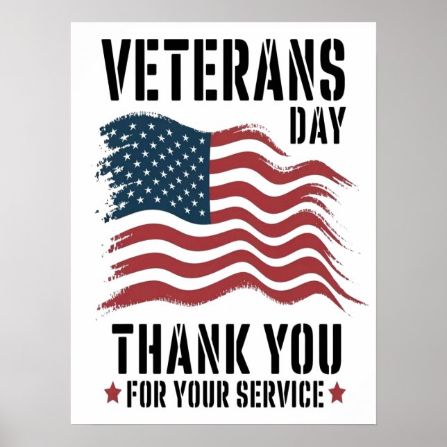 Póster Día de los Veteranos, Día de los Veteranos 2025, D (Frente)