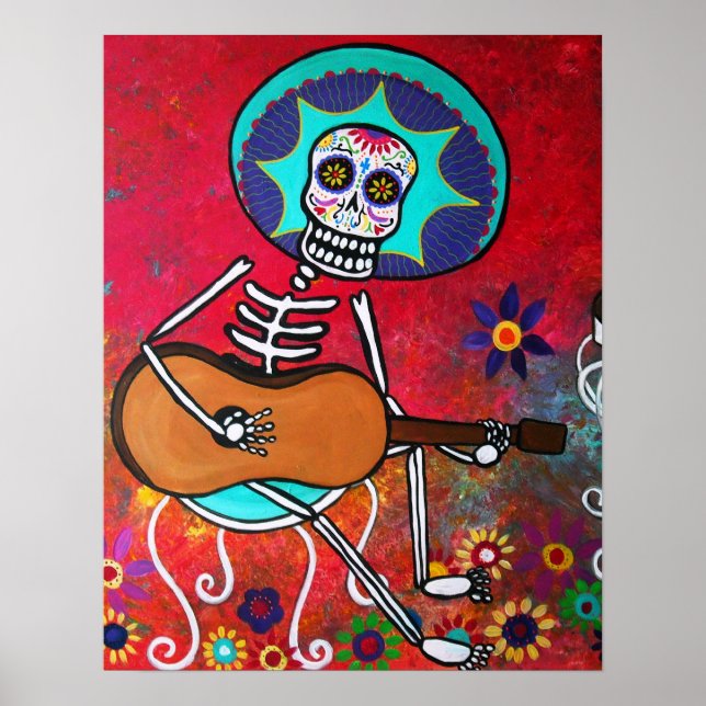 PÓSTER DÍA DE MARIACHI DEL POSTER MUERTO (Frente)