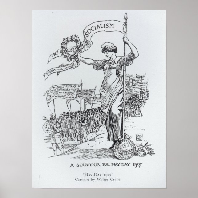 Póster Día de Mayo de 1907 (Frente)
