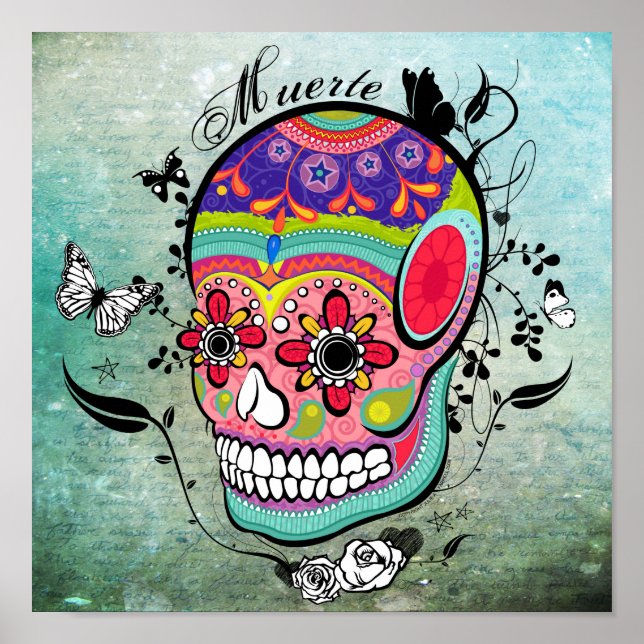 Póster Día de Muerte del Poster de Calaveras Muertas (Frente)