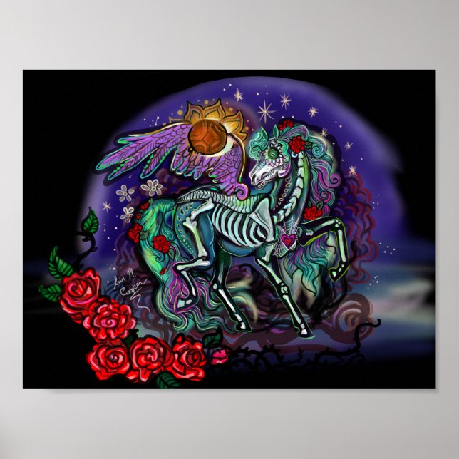 Póster Día de Muertos Horse (Frente)