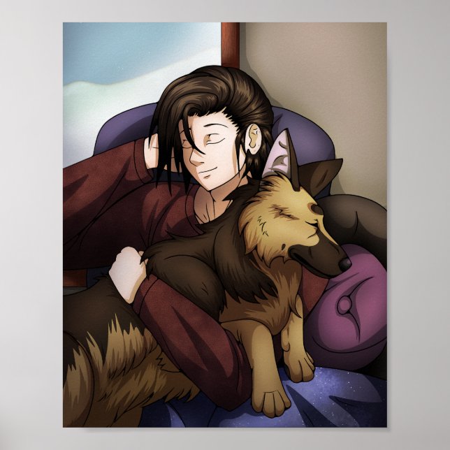 Póster Día de nieve perfecto (Frente)