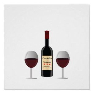 Póster Día de Nouveau del Beaujolais