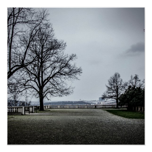 Póster Día de otoño gris en Praga (Anverso)