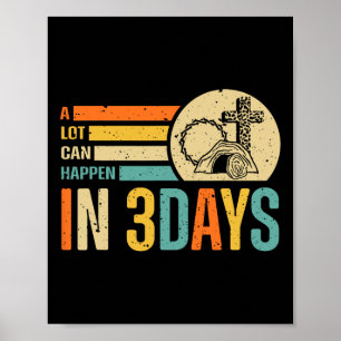 Póster Día de Pascua de la Biblia Cristiana Puede Pasar M