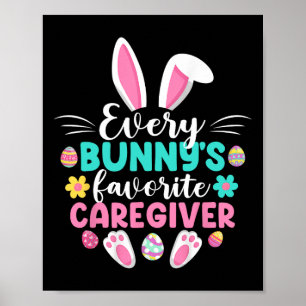 Póster Día de Pascua Divertido de cada conejita