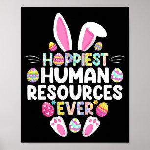 Póster Día de Pascua más divertido de Recursos Humanos má